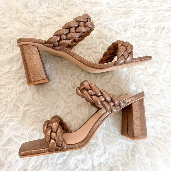 NWOT! Dolce Vita Daily Heels in Bronze Metallic Stella | Size 8.5 W - Picture 6 of 10